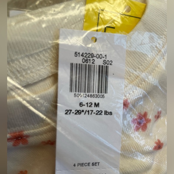 🆕 4PC - 2 Sets Old Navy Baby Toddler Girl's Snug-Fit Pajama Ditsy Floral 6-12M - Picture 6 of 9